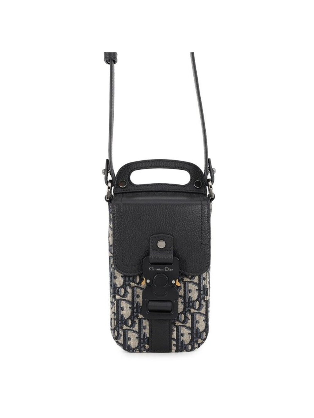 Dior Shoulder Bag Oblique Saddle Vertical Pouch Black Trotter